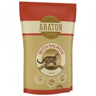 Сухой корм Araton Adult With Salmon для кошек весом от 1 до 8 кг, 1.5 кг от Araton