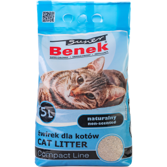 Super Benek Compact Naturalny 5л- Наповнювач бентонітовий для котячих туалетів від Super Benek