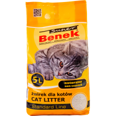 Super Benek Standard Naturalny 5л - Наповнювач бентонітовий Стандарт Натуральний