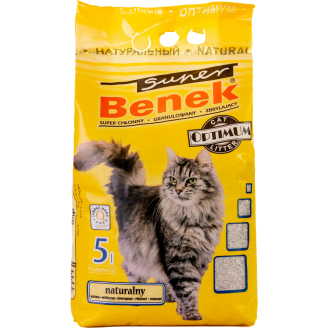 Super Benek Optimum Naturalny 5л-Наповнювач бентонітовий Натуральний від Super Benek