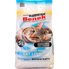 Super Benek Uniwersalny Compact Naturalny 5л-Наповнювач бентонітовий Натуральний