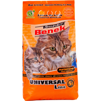 Super Benek Uniwersalny Naturalny 10л-Наполнитель бентонитовый Натуральный от Super Benek
