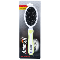 AnimAll Грум расческа-щетка 2в1 MG9707-L Зеленый