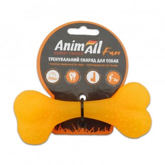 Купить AnimAll Фан 88111 кость 12 см желтая от AnimAll — Разное | Zooprostir