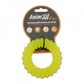 Купить AnimAll Фан 88161 кольцо с шипами 9 см желтое от AnimAll — Разное | Zooprostir