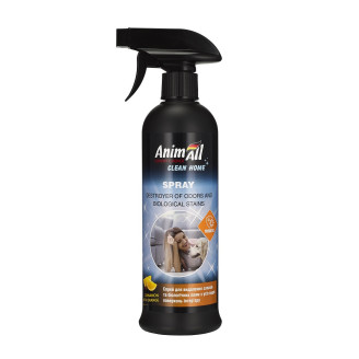 AnimAll cleane home Спрей-знищувач запахів та біологічних плям, кориця з апельсином, 500 мл від AnimAll