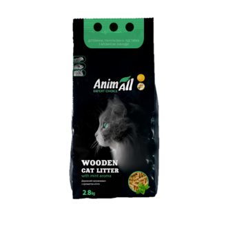 Купити New Наповнювач АнімАлл деревний 2,8 кг з ароматом м'яти від AnimAll — Деревне наповнювач | Zooprostir