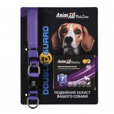 AnimAll VetLine Double Guard комплект нашийник з протипаразитарною стрічкою, 20 мм, 320 - 400 мм, пурпурний (40/X/X) шт