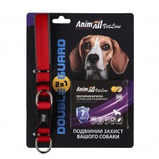 AnimAll VetLine Double Guard комплект нашийник з протипаразитарною стрічкою, 20 мм, 320 - 400 мм, червоний (40/X/X) шт