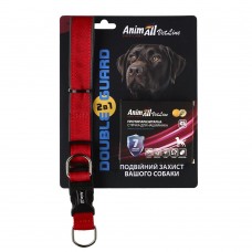 AnimAll VetLine Double Guard комплект нашийник з протипаразитарною стрічкою, 25 мм, 400 - 500 мм, червоний (40/X/X) шт