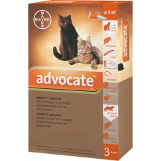 АДВОКАТ для КОТІВ до 4 кг (ПАКУНОК х 3 піпетки)