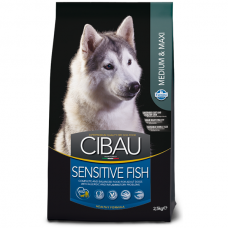 Фарміна сухий корм CIBAU SENSITIVE ADULT MEDIUM & MAXI з чутливим травленням з рибою 2,5 кг 30955