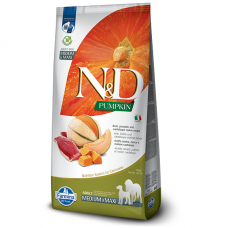 Форма дог сухая N&D Grain PUMPKIN DUCK & CANTALOUPE ADULT MEDIUM & MAXI с уткой и дыней 12 кг 38968