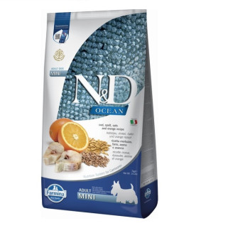 Купить Фармина сухой корм N&D Low Grain Ocean ADULT MINI с треской и апельсином 7 кг 36605 от Farmina — Farmina для собак | Zooprostir