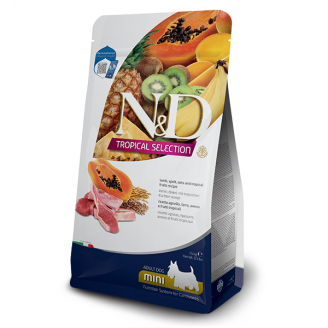 Купить Фармина сухой корм N&D TROPICAL SELECTION LAMB ADULT MINI с ягнем и тропическими фруктами, 1,5 кг, 42316 от Farmina — Farmina для собак | Zooprostir