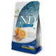 Фармина сухой корм N&D Grain Free Ocean HERRING & ORANGE NEUTERED ADULT 1.5 кг с сельдью и апельсином