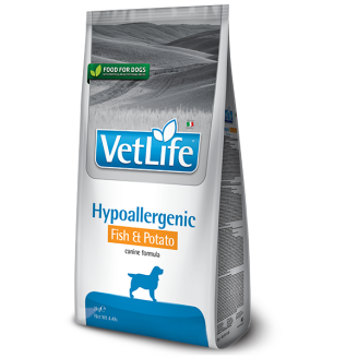 Купить Фармина сухой корм Vet Life Hypoallergenic Fish & Potato диет. питание, при пищевой аллергии, 2 кг 25265 от Farmina — Farmina для собак | Zooprostir