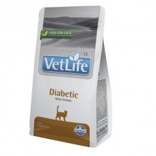 Фармина сухой корм Vet Life Diabetic диет. питание, для контроля уровня глюкозы в крови при сахарном диабете,