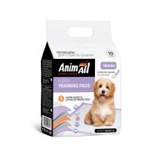 Пелюшки AnimAll 60х60 см з ароматом лаванди / 10штук
