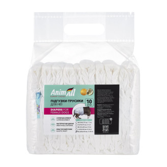Купить Памперсы для собак AnimAll XL (талия 36-52 см, вес 12-30 кг) от AnimAll — Пелюшки, памперси і т.д. | Zooprostir