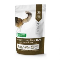 Natures Protection Sterilised Long Hair Poultry для длинношерстных стерилизованных кошек, курица, 400 г
