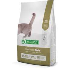 Сухой корм Natures Protection Sterilised Adult для стерилизованных котов, 7 кг