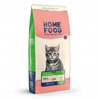 Купить Сухой корм для котят Fresh Chicken For kittens 1-12 months, 10 кг от Home Food — Home Food для кошек | Zooprostir