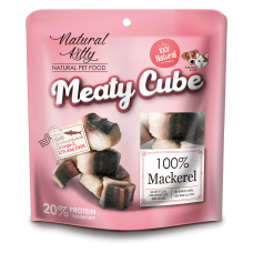 Natural Kitty Meaty Cube 100% Mackerel Ласощі для котів та собак у вигляді кубиків, скумбрія 60г