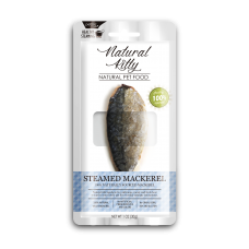 Natural Kitty Original Series STEAMED MACKEREL Ласощі для котів та собак у вигляді шматочків скумбрії приготованих на пару 30г