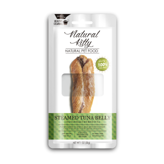 Natural Kitty Original Series STEAMED TUNA BELLY Лакомство для кошек и собак в виде кусочков тунца от Pettric Pet Food