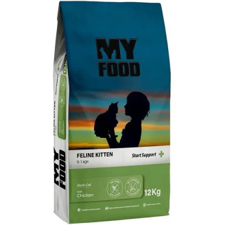 Сухой Корм Myfood Суперпремиум для котят с Курицей 12кг от Myfood