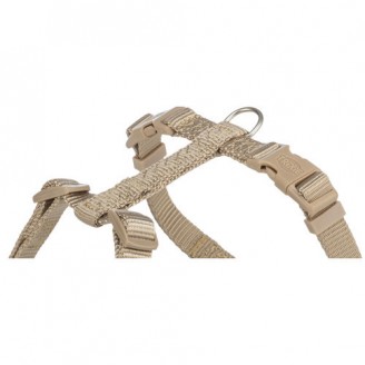 Купить Шлея Trixie Premium H-harness для собак M–L 52–75 см 20 мм песочный от Trixie — Нейлоновые шлеи для собак | Zooprostir