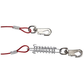 Купить Трос привязочный Trixie с амортизатором и карабинами для собак 8 м красный от Trixie — Нейлоновые поводки для собак | Zooprostir