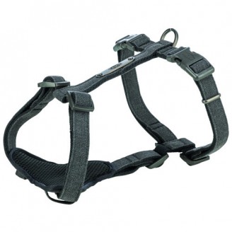 Купить Шлея Trixie CityStyle H-harness для собак хлопок XS–S 30–44 см 10 мм черный от Trixie — Нейлоновые шлеи для собак | Zooprostir