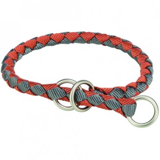Ошейник Trixie Cavo полуудавка для собак S–M 35–41 см d 12 мм рыжий/графитовый от Trixie