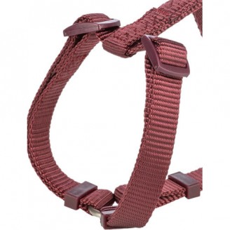 Купить Шлея Trixie Premium H-harness для собак XXS–XS 20–32 см 10 мм бордовый от Trixie — Нейлоновые шлеи для собак | Zooprostir
