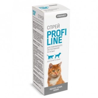 Спрей ProVet Profiline для кошек и собак, 30 мл (инсектоакарицид) от ProVet