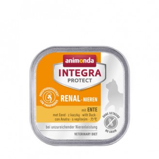 Корм влажный ветеринарный для кошек Integra Protect Renal dishes with Duck при болезнях почек, с уткой, 100 г от