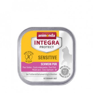 Купити Корм вологий ветеринарний для котів Integra Protect Sensitiv Pure Pork з харчовою непереносимістю, моно свинина, 100 г від — Animonda вологий корм для кішок | Zooprostir