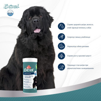 Купити Вітаміни 8in1 Excel Brewers Yeast Large Breed для собак великих порід, пивні дріжджі з часником, для шкіри та шерсті, 80 шт від 8in1 — Вітаміни для собак | Zooprostir