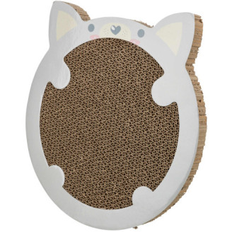 Дряпка Trixie картонная в форме хомяка с кошачьей мятой для котят 31х2,5х32,5 см светло-серая от Trixie