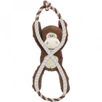 Купить Игрушка Trixie для собак Обезьяна со звуком полиэстер/хлопок коричневый 40 см от Trixie — Тканевые и плюшевые игрушки | Zooprostir