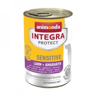 Корм вологий ветеринарний для собак Integra Protect Sensitiv Lamb + Amaranth при харчовій непереносимості, ягня/пастернак, 400 г від