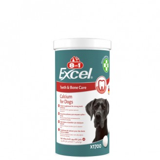 Купить Витамины 8in1 Excel Calcium для щенков и взрослых собак, для зубов и костей, кальций, 1700 шт от 8in1 — Витамины для собак | Zooprostir