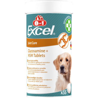 Купить Витамины 8in1 Excel Glucosamine + MSM для щенков и взрослых собак, для суставов, 55 шт от 8in1 — Витамины для собак | Zooprostir