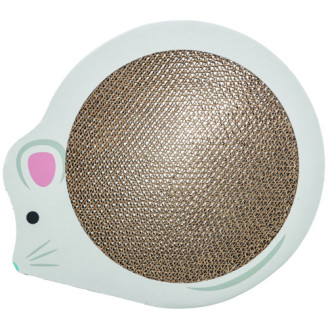 Дряпка Trixie картонная в форме мыши с кошачьей мятой для котят 35х2,5х29,5 см белая от Trixie