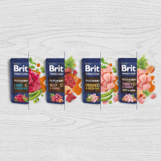 Корм вологий Brit Premium Fillets in Gravy Turkey & Carrots Puppy для цуценят малих порід філе в соусі індичка і морква 85 г