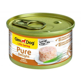 Купить Влажный корм GimDog Pure Delight для собак миниатюрных пород, с курицей, 85 г от GimDog — GimDog для собак | Zooprostir