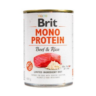 Влажный корм Brit Mono Protein Beef & Rice для собак, с говядиной и рисом, 400 г от Brit Care