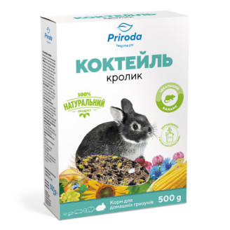 Корм Природа Коктейль «Кролик» для декоративных кроликов, 500 г от Природа